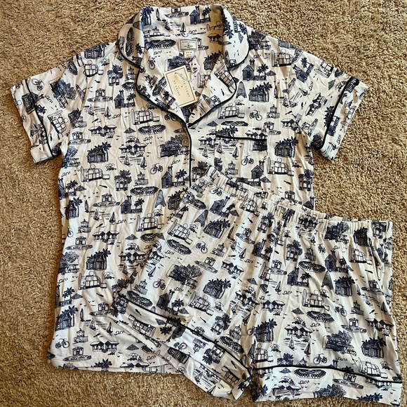 NWT Petite Plume x Seaside Pajama Set / size Large